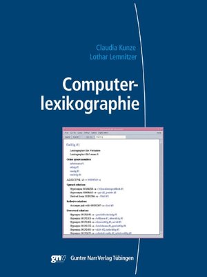 cover image of Computerlexikographie